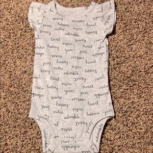 12 month carter onesie